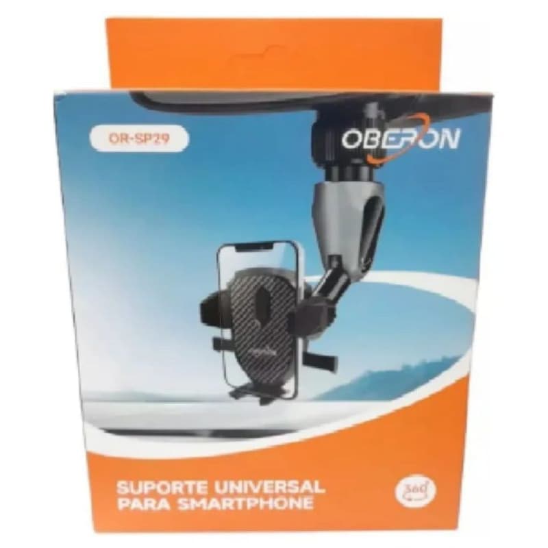 Suporte Celular Veicular Retrovisor Universal Carro 360 Articulado Oberon Original