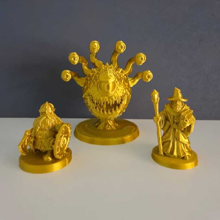 Combo RPG Beholder 10cm + 2 Aventureiros 6cm