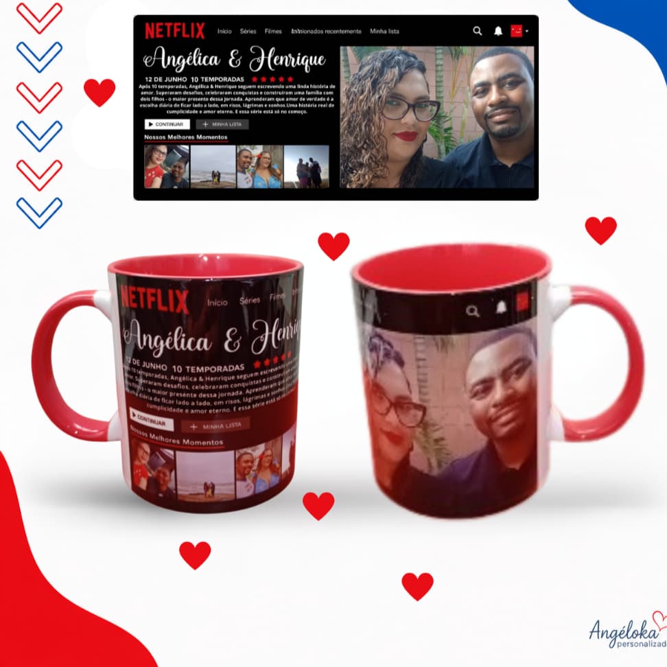 Caneca Dia Dos Namorados Personalizada Nome e Foto