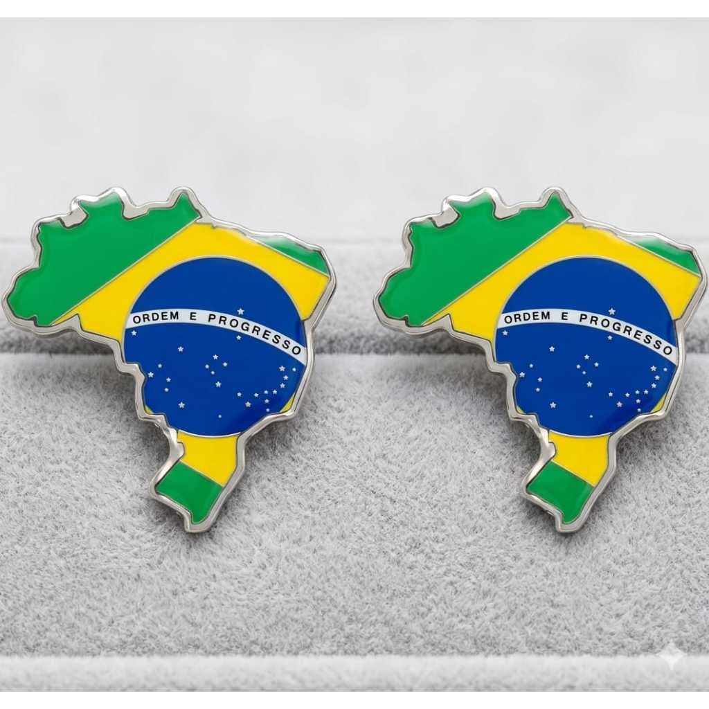 Adesivos alto relevo Resinado Bandeira Do Brasil para Carro Motos, Notebook  superficie lisas
