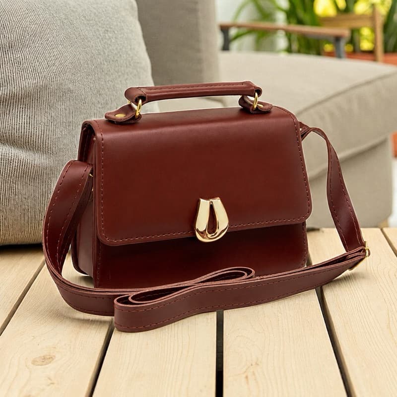 Bolsa Feminina Mini Quadrada Transversal e de Mão Queridinha