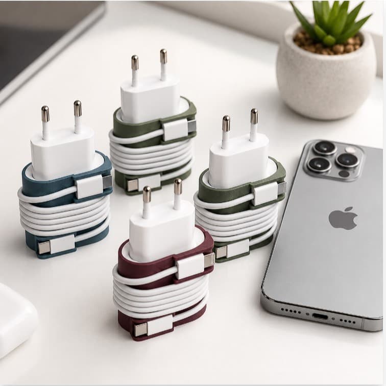 Organizador de Cabos para Carregador Apple Lightning