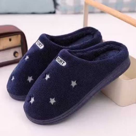 Pantufa Inverno Solado Emaborrachado Triplo Peluciada Feminino Masculino Unisex Antiderrapante