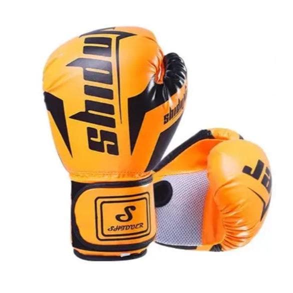 Luva Shiduner Profissional Laranja com Acabamento Preto.