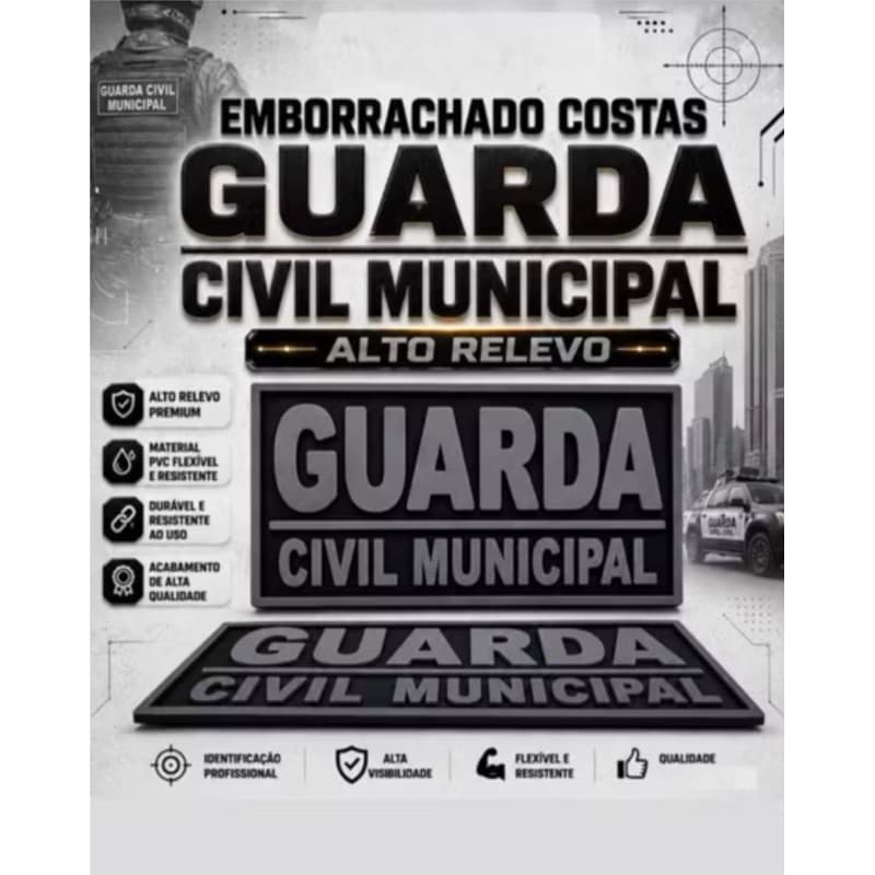 EMBORRACHADO ALTO RELEVO PARA COSTAS 19 cm X 10 cm