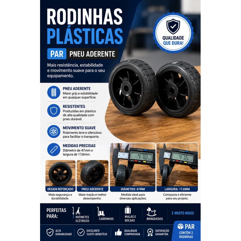 rodinhas plásticas para reposição de malas carrinhos ou utilidades que possuem rodinhas similares