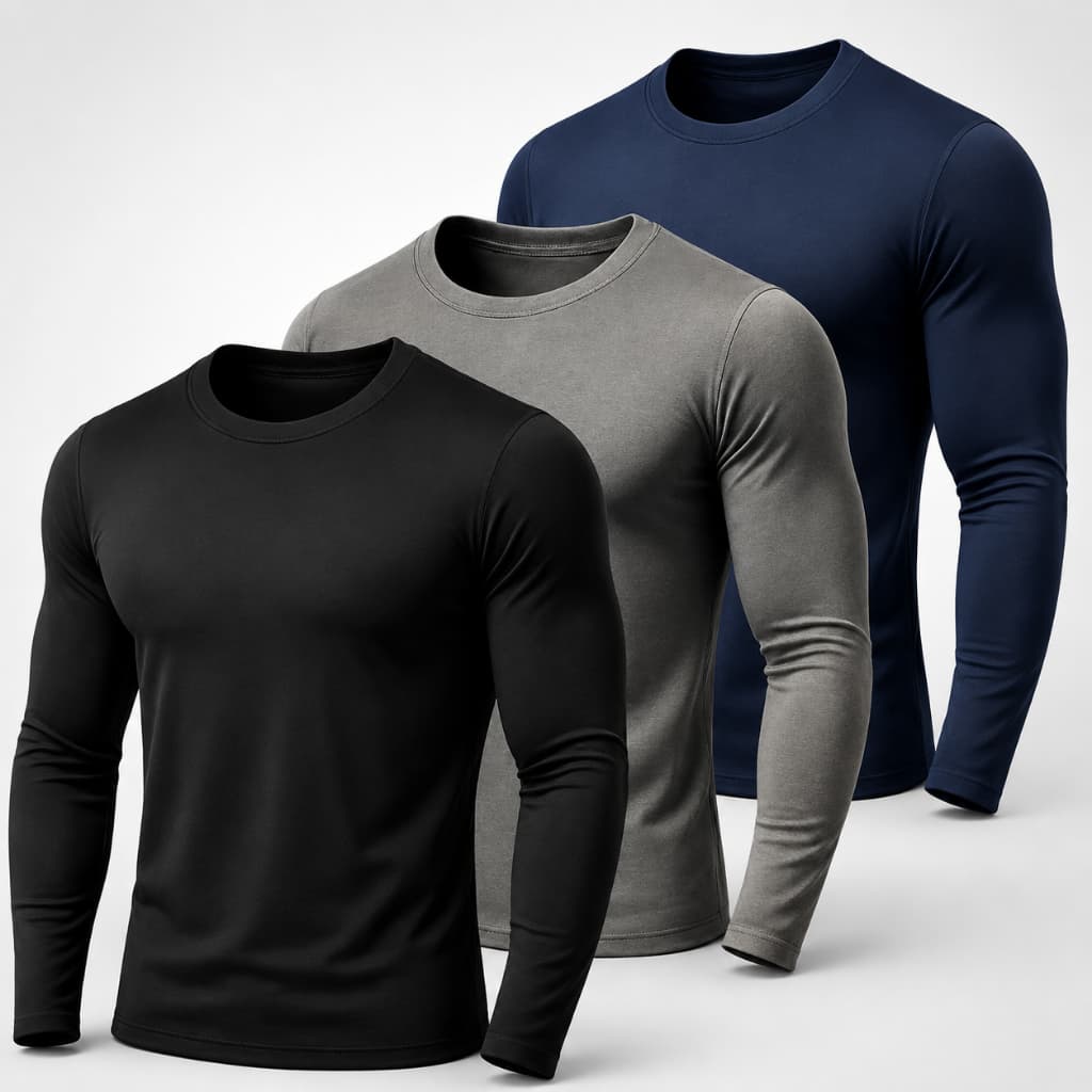 Kit 3 Camiseta Masculina Segunda Pele Proteção UV50+ Blusa Térmica Unissex Academia