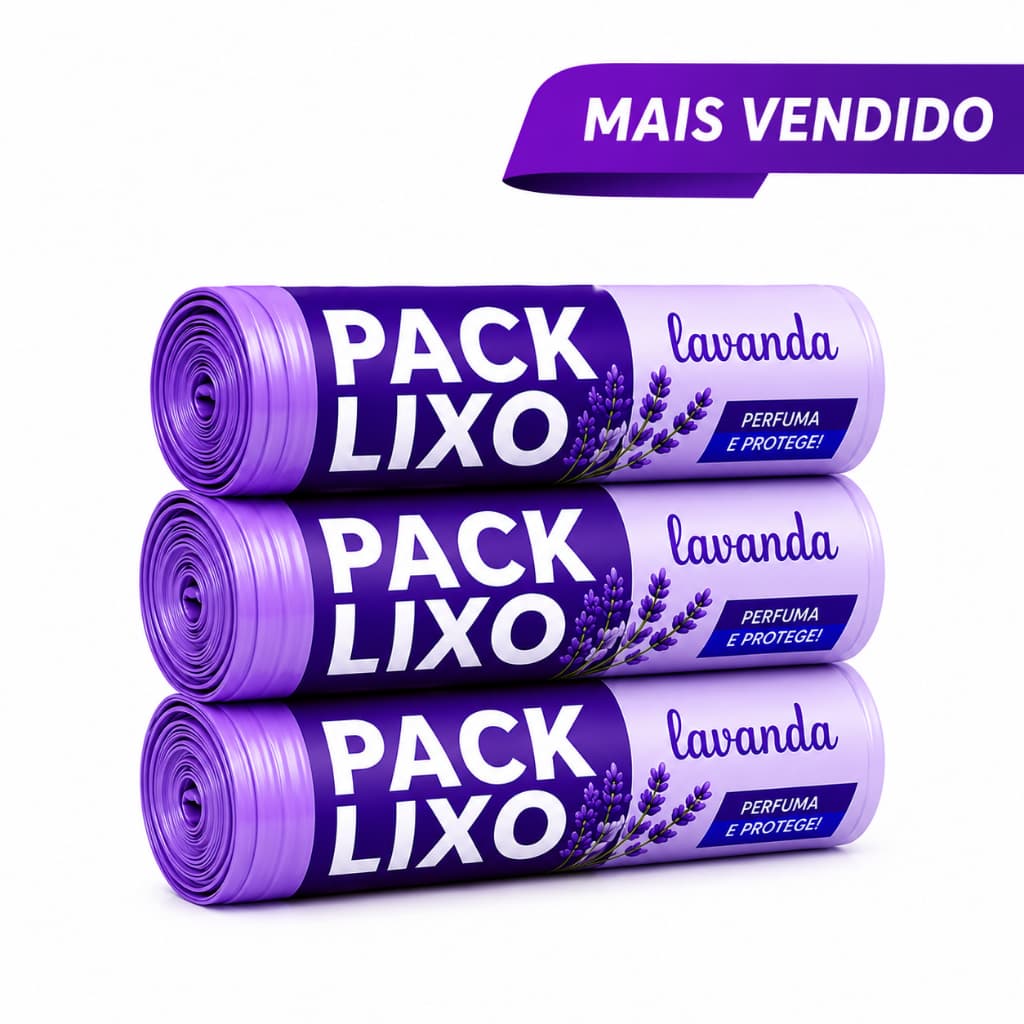 Sacos Lixo Perfumados Lavanda 10L 34x38cm Pia Banheiro Cozinha Anti Odor Resistente
