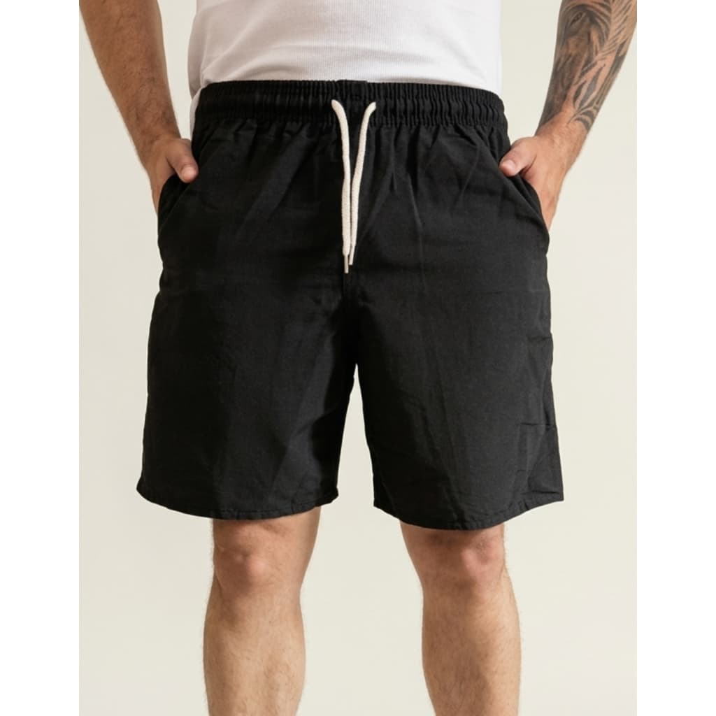 Short Linho Masculino Bermuda Leve Praia Verao Novidade
