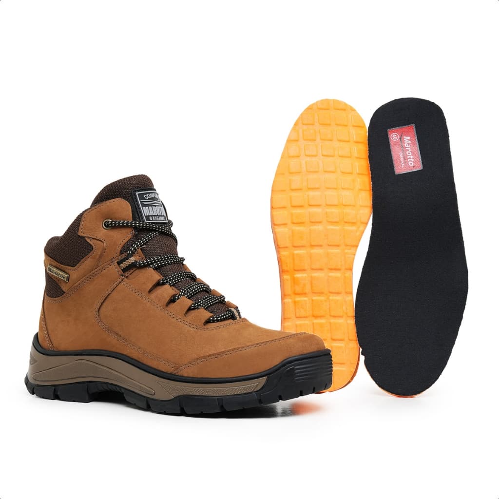 Bota Adventure Masculina Coturno Masculino Trekking   Couro Legítimo Modelo 950