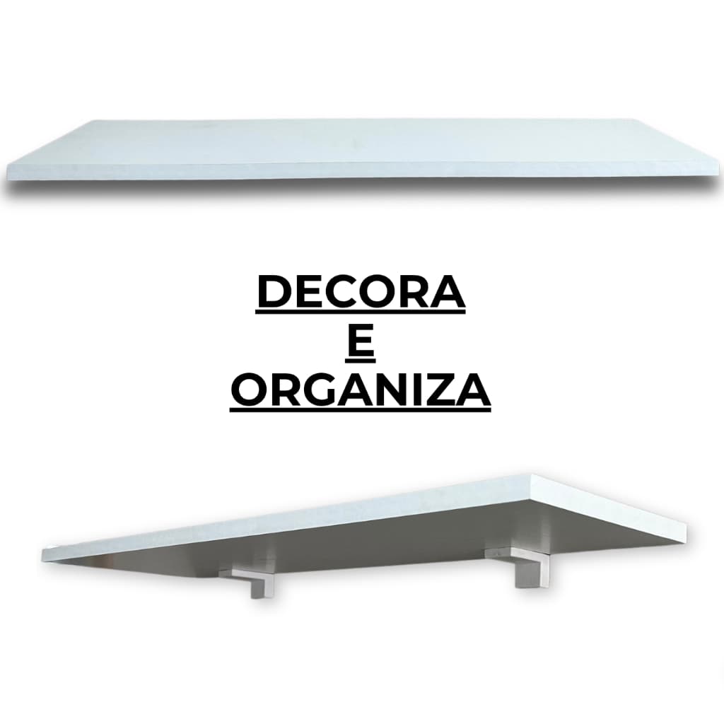 PRATELEIRA MDF 30x10cm - 2 UNIDADES - QUEIMA DE ESTOQUE com SUPORTE - 6 cores