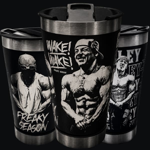 Copo Termico Inox 473ML Personalizado Gabriel Ganley BBzinho WAKE WAKE Homenagem atleta Fisicuturismo