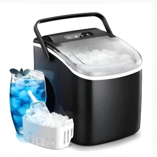 Máquina de Gelo 12kg por dia Turbo Ice Premium Produção Rápida 1,3L Turbo Ice Para Casa E Bar Loja