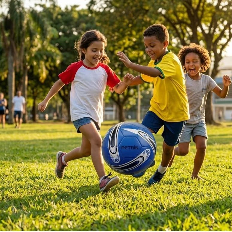 Bola De Futebol Campo Couro Sintético Tamanho Oficial Cores MODELO NOVO