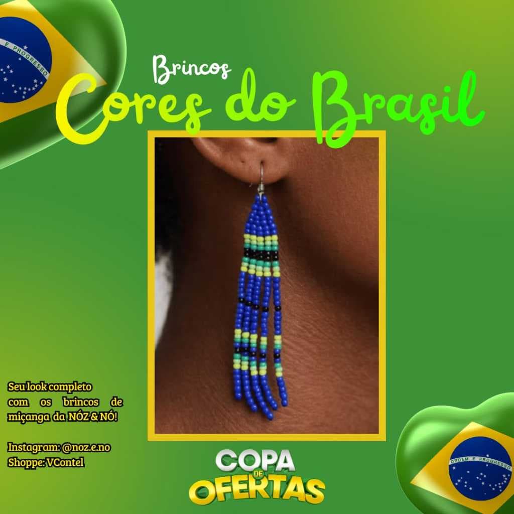 BRINCO DE MIÇANGA "CORES DO BRASIL"  M e G BRINCO "CHUVISCO" e "TERRA E ÁGUA" DA LINHA "FORMAS", Presenteável, Despojado