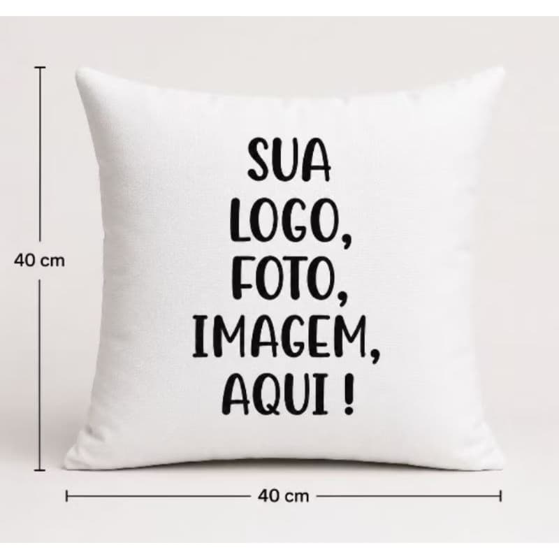 Capa de almofada personalizada com ziper