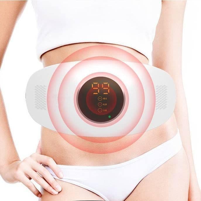 Cinto Abdominal Elétrico – Massagem Vibratória e Terapia Infravermelho para Digestão e Emagrecimento