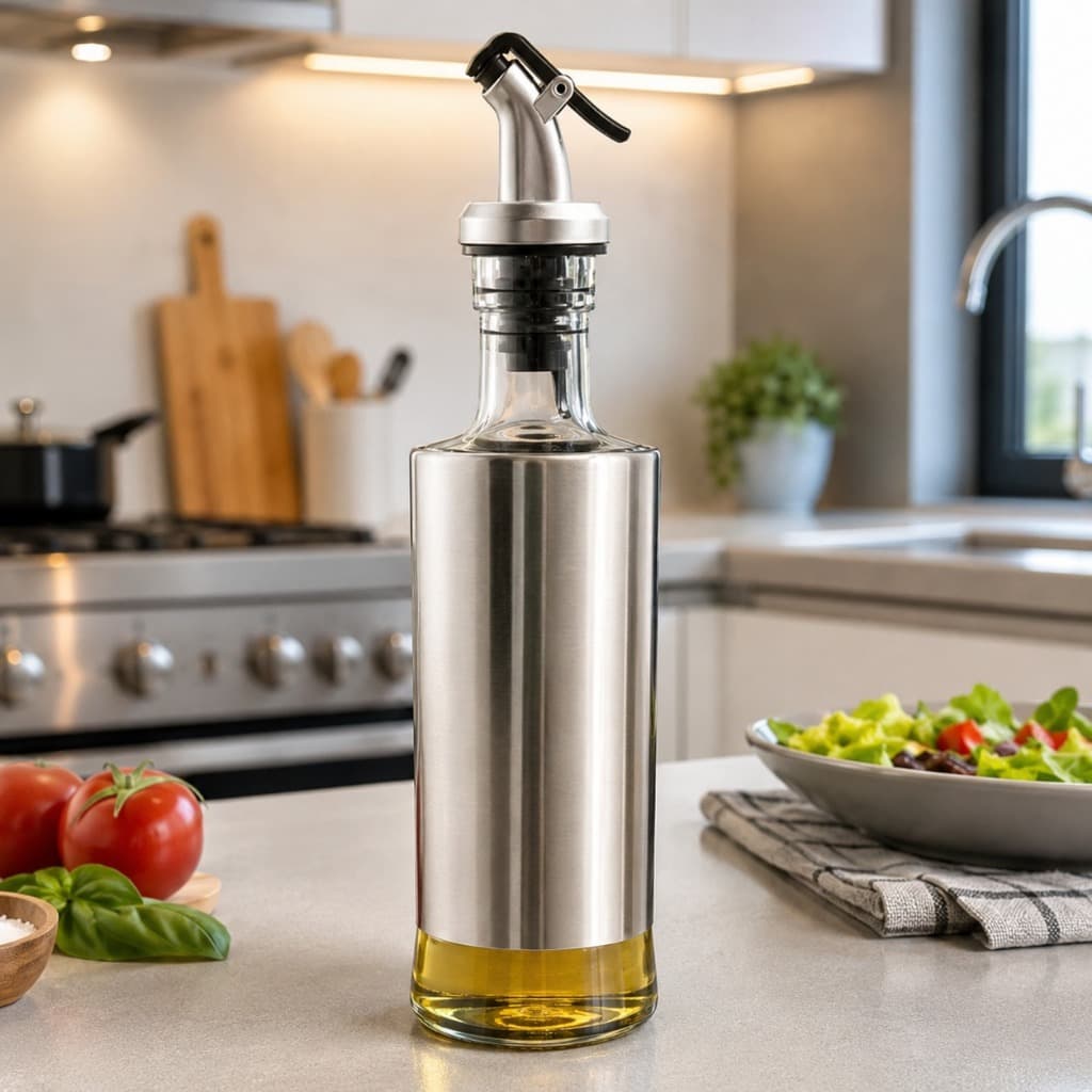 Galheiteiro Para Òleo Vinagre Com Bico Dosador Vidro 500ml