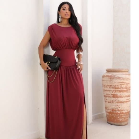 vestido longo corset feminino aladin tecido suplex tamanho único veste 36 ao 42 Estilo Elegante