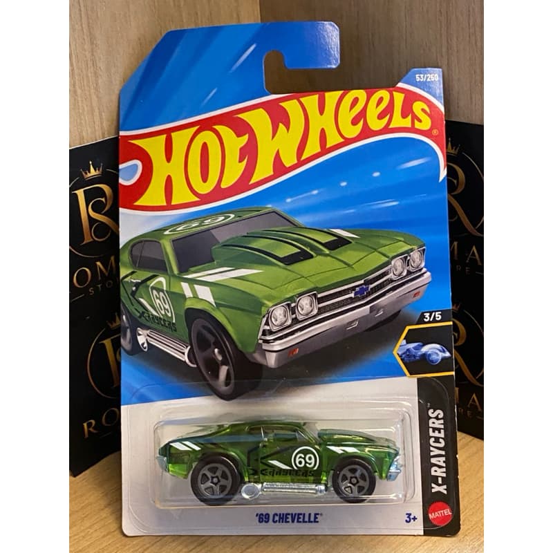Hot Wheels '69 Chevelle Verde - Coleção X-Raycers Original Lacrado