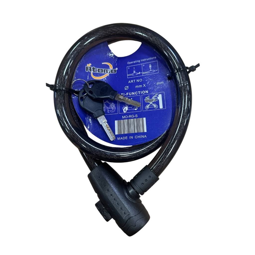 Cadeado Trava Anti Furto Articulada Cadeado Moto 1M - Atomo