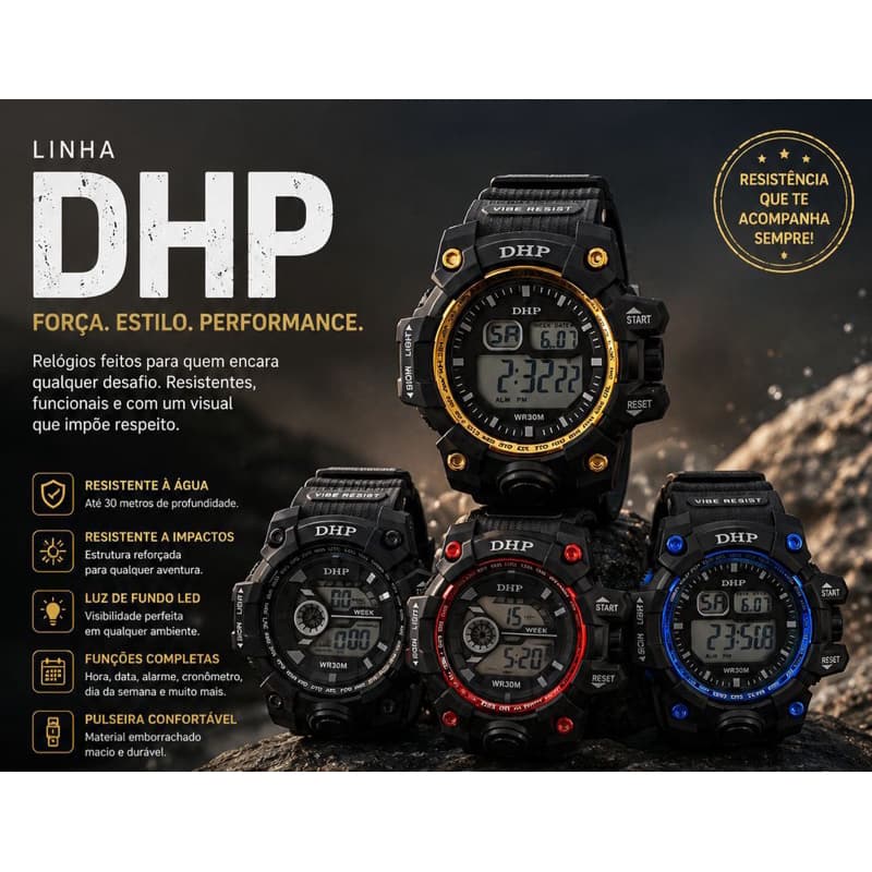 Relógio De Pulso Digital Masculino SPORT Esportivo a Prova d 'Água