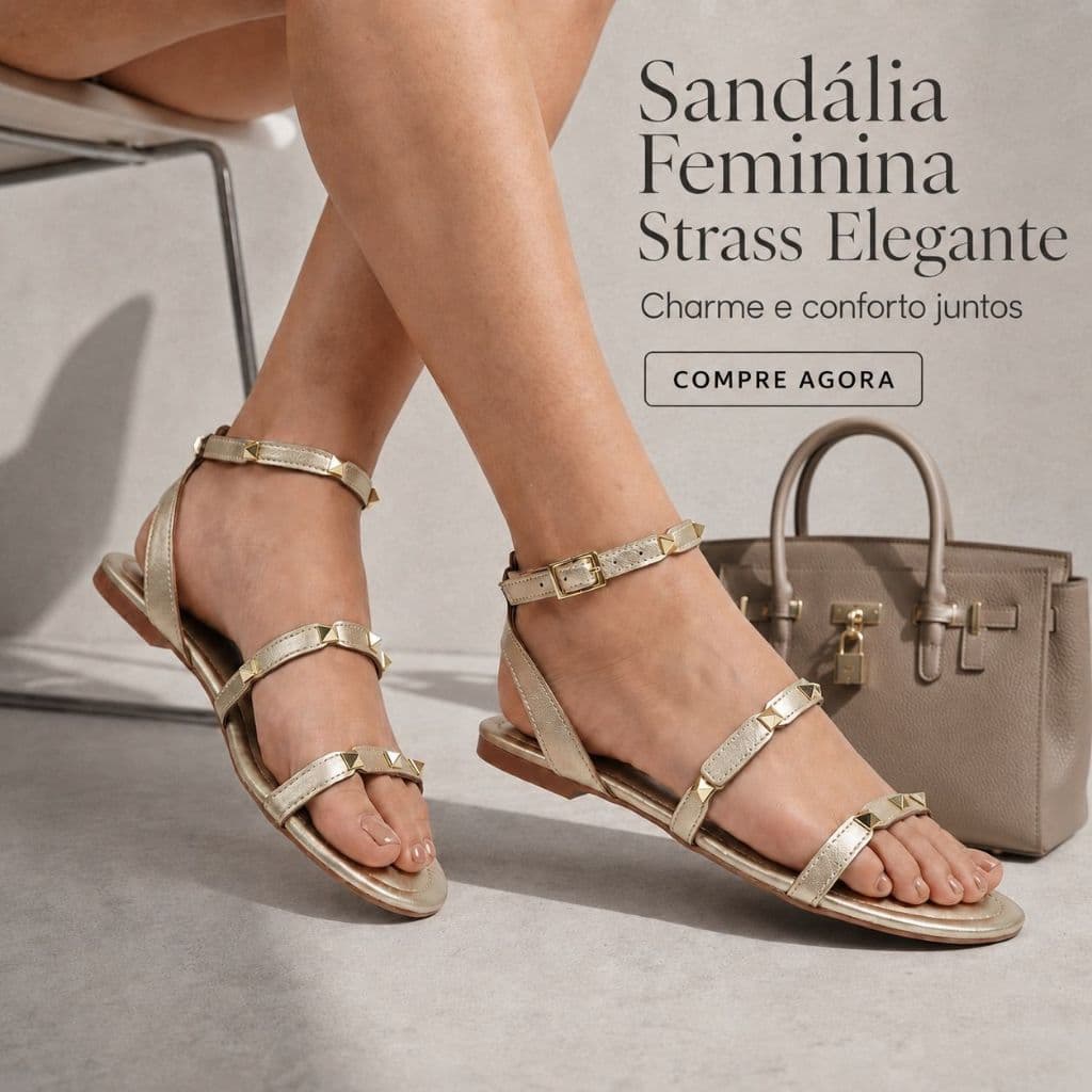 Sandália Feminina Elegante | Conforto e Delicada Para Voce Do 34 ao 39 | GARANTA JÁ A SUA !