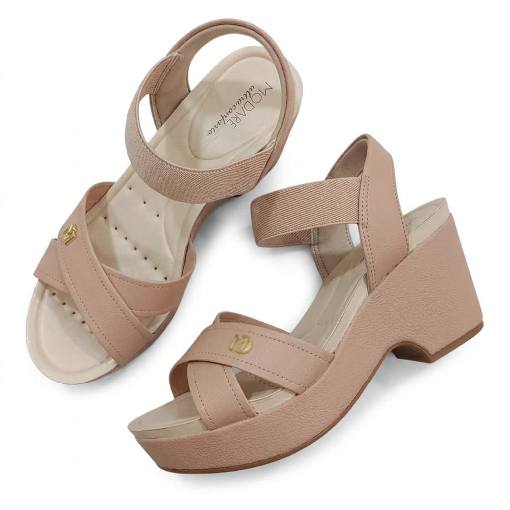 Sandalia Salto Confort Calce Facil Modare Elastico 7137.117