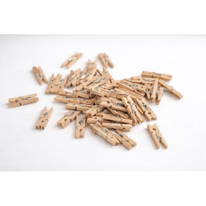 Mini Prendedor de Madeira 25x7mm