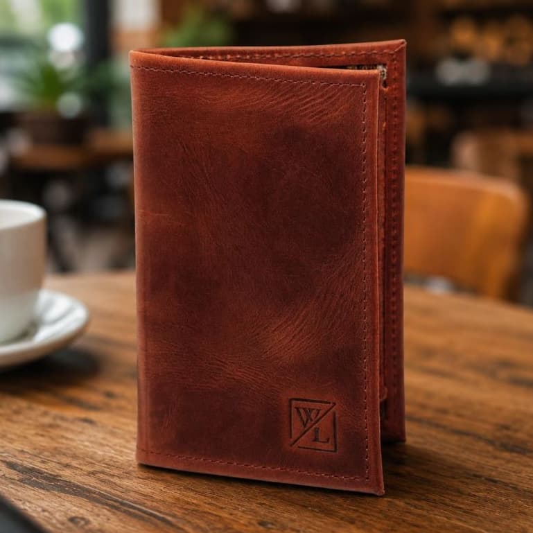 Carteira Masculina Couro Premium Legítimo Compartimento Interno Multiuso Slim