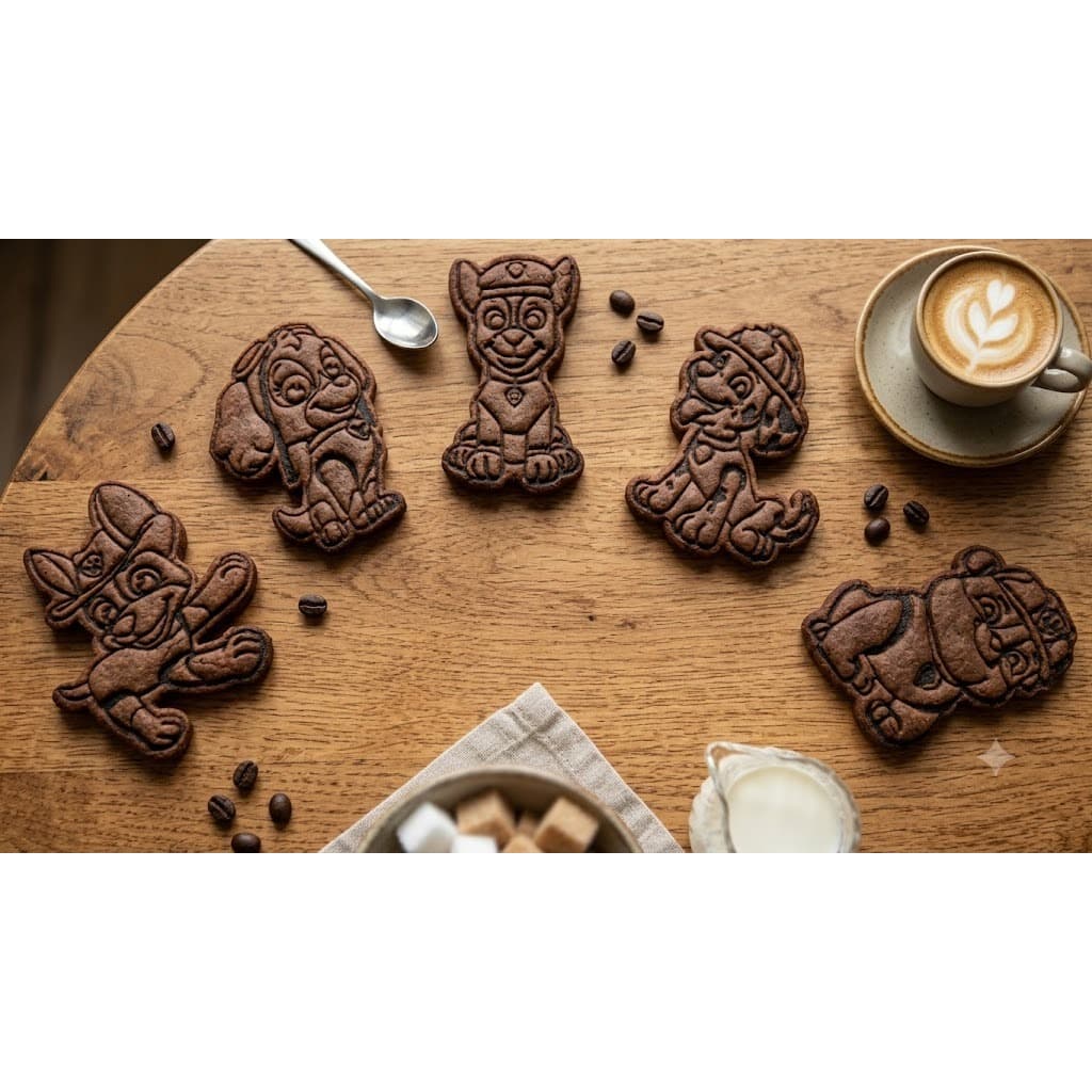 Kit 7 Cortadores de biscoito Patrulha Canina