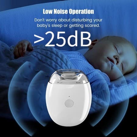 Cortador Aparador De Unha Bebê Elétrico Recarregável USB Lixa Seguro Não Machuca