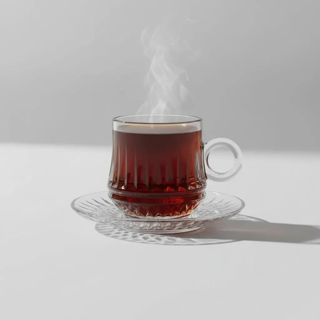 Kit De 6 Xícaras E 6pires Vidro P/ Chá Café Cappuccino 220ml