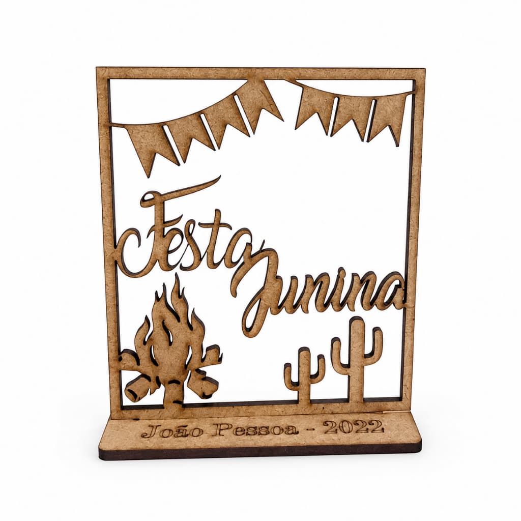 Kit 50 Lembrancinha Festa Junina Fogueira Caipira Decoração São João Mdf