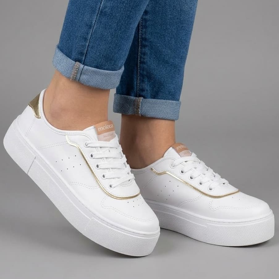 Tenis Plataforma Feminino Moleca 5658.539