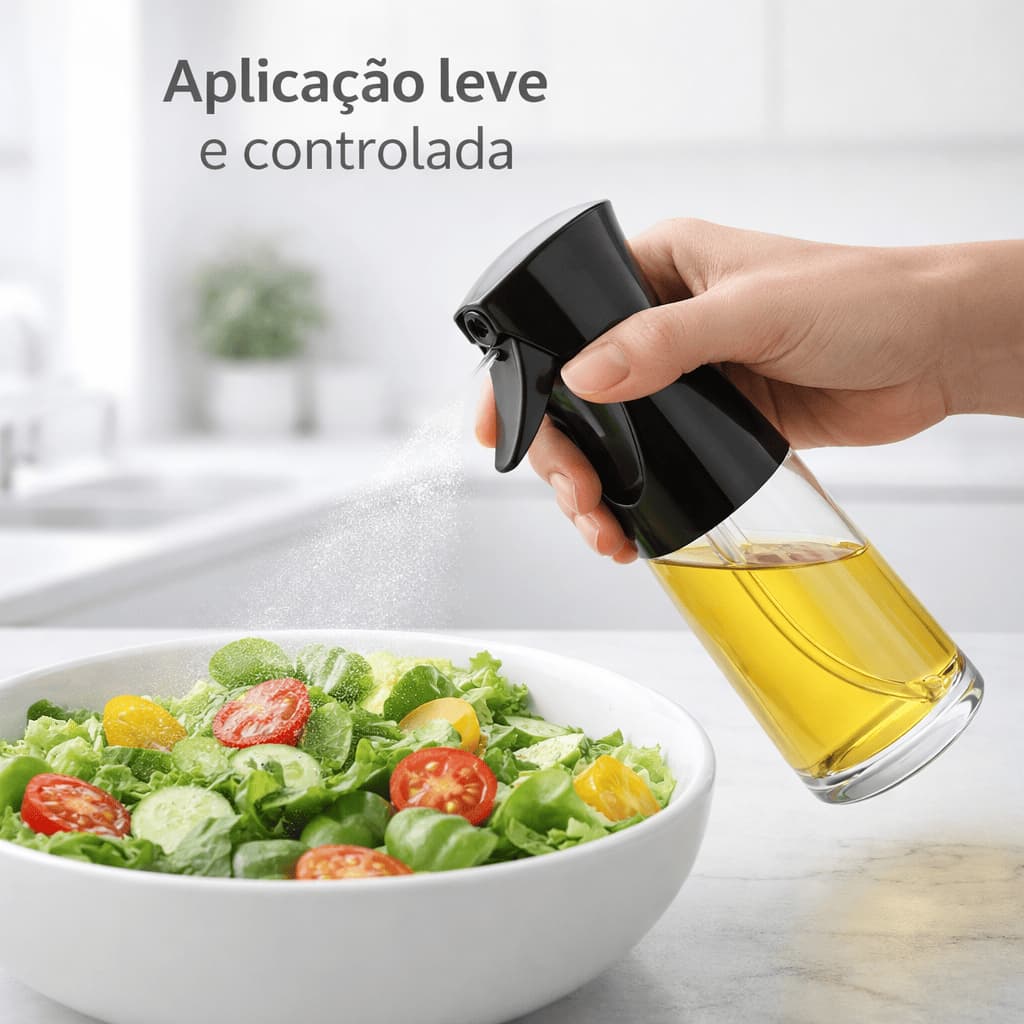 Galheteiro Spray Azeite Vidro 180ml Borrifador Óleo Vinagre Cozinha Saudável