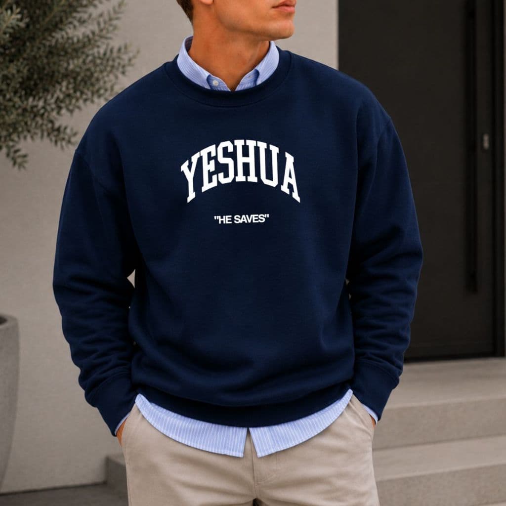 Moletom Masculino Blusa Frio Moletom Yeshua Jesus Cristão Religioso