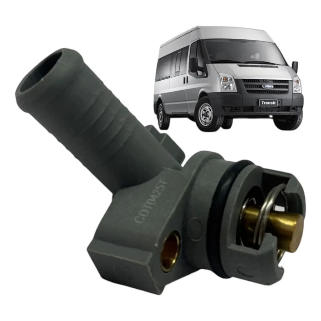 Válvula Termostática Resfriador Óleo Ford Transit 2.2/2.4 - Drivetec - 6C1Q6L635AB