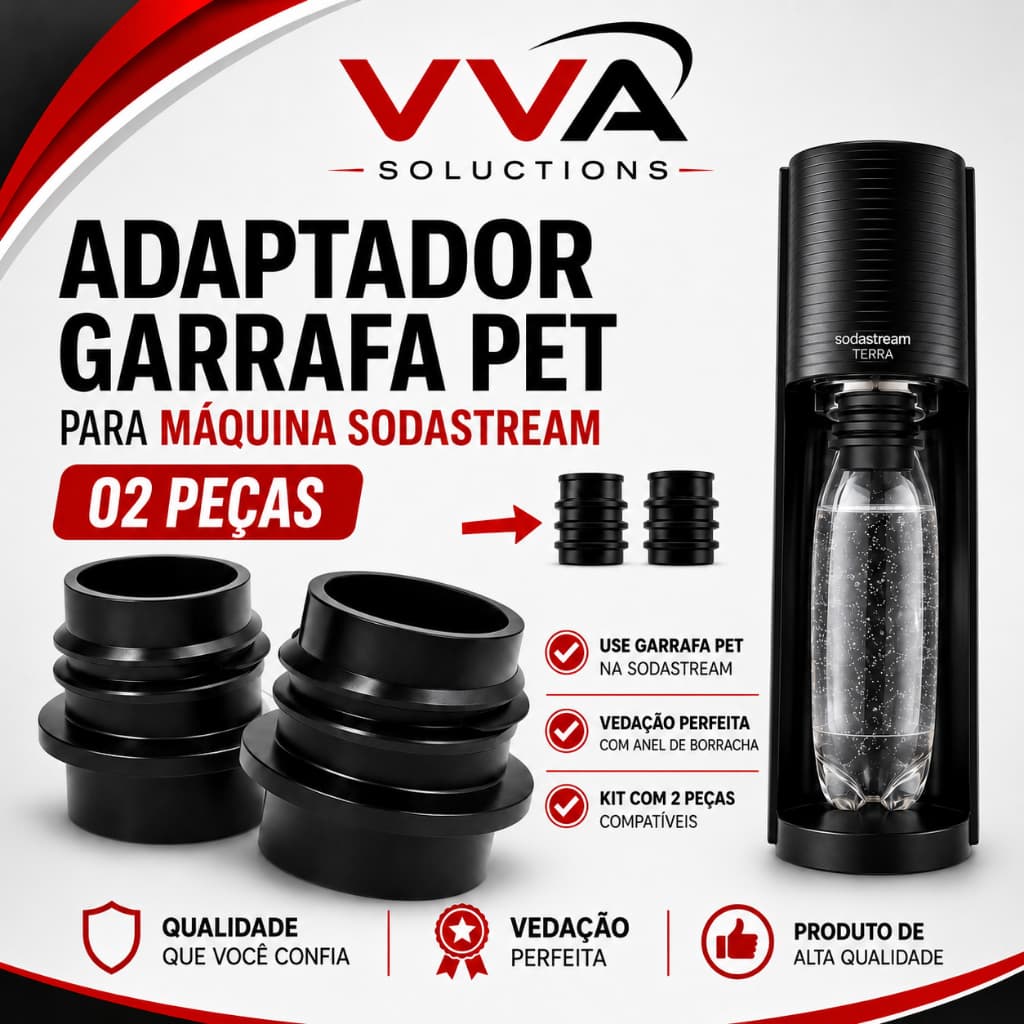 Adaptador garrafa PET máquina Sodastream qualquer garrafa com gás na máquina sodastream