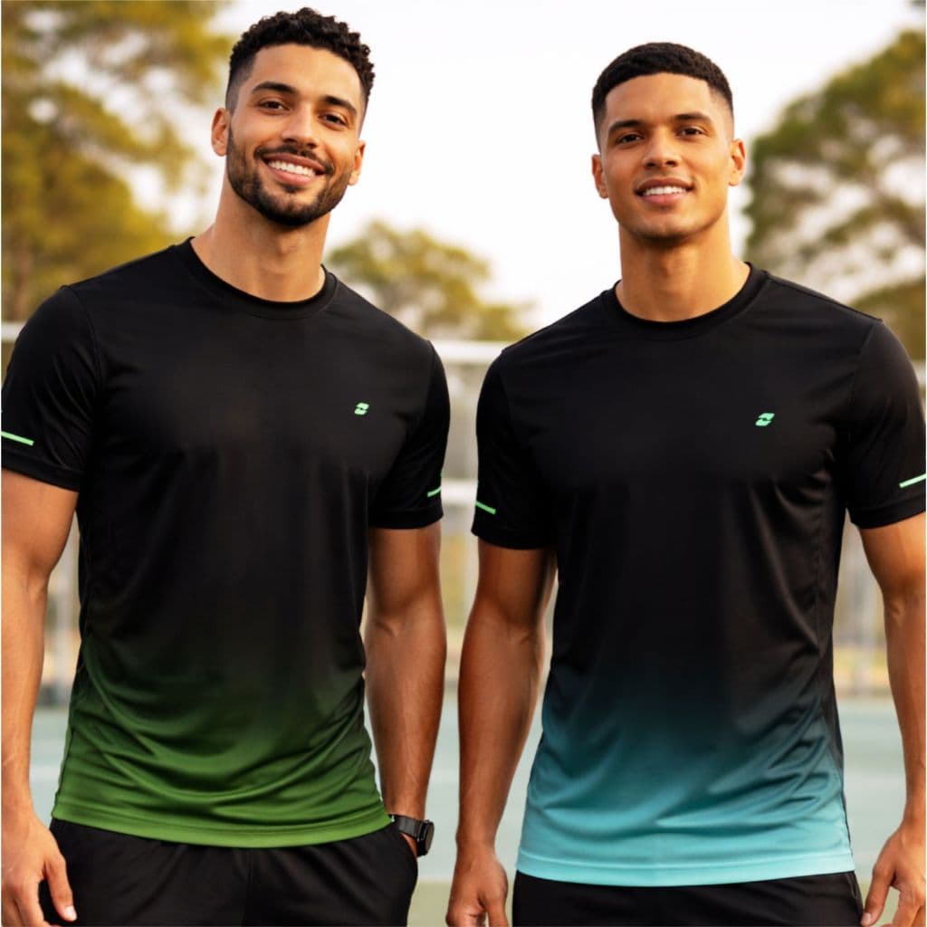 Kit 2 Camisas Manga Curta Dry Fit com Proteção UV 30+ Gym Academia Treino Atividade ao Ar Livre Anti Suor