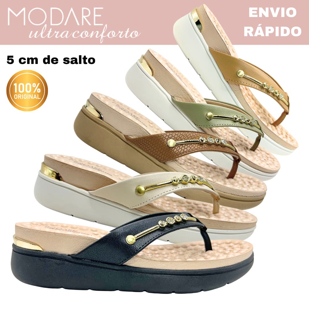 Tamanco Anabela Feminino Modare 7151.115 – 5cm Conforto, Estilo e Leveza no Dia a Dia