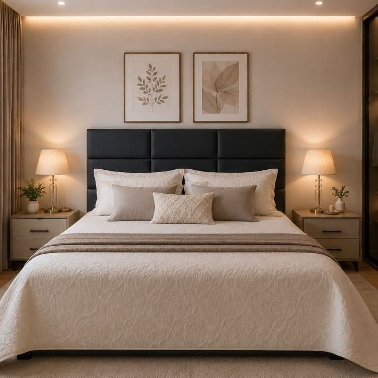 Kit Até 15 Cabeceira Courino Qualidade Premium Cama Box Casal Queen King Modulada 45cmx20cm Quarto