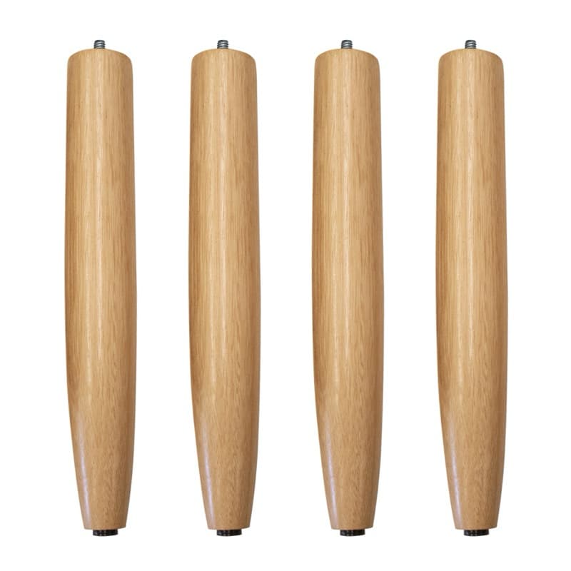 Pé Palito de Madeira 30 cm – Kit com 4 Unidades para Sofá, Rack, Mesa e Móveis