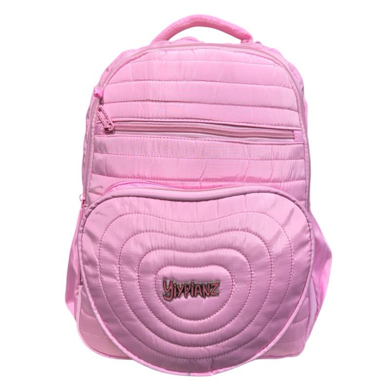 Mochila Feminina Rosa Linda Nylon Leve Escolar Casual Dia a Dia Promoção