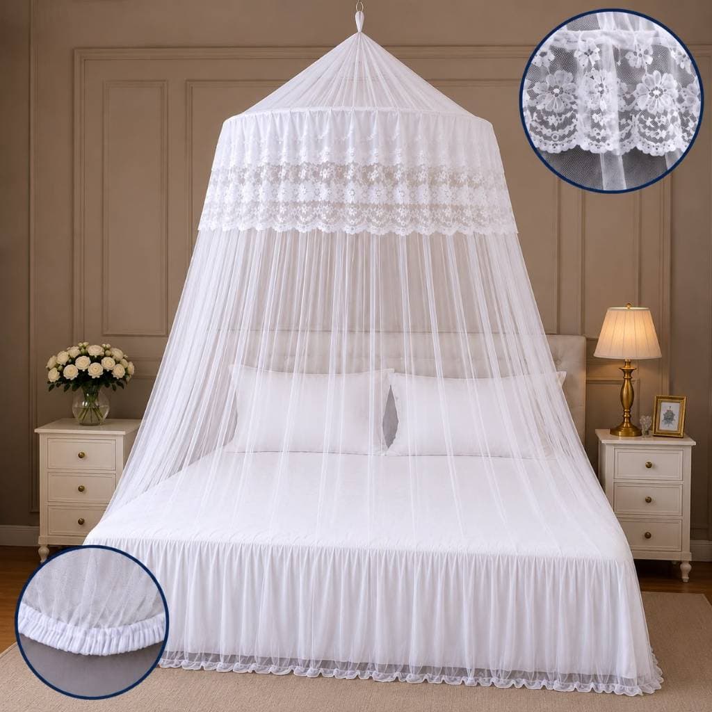Mosquiteiro De Teto Casal Box Queen Indiano C/Elástico Oferta