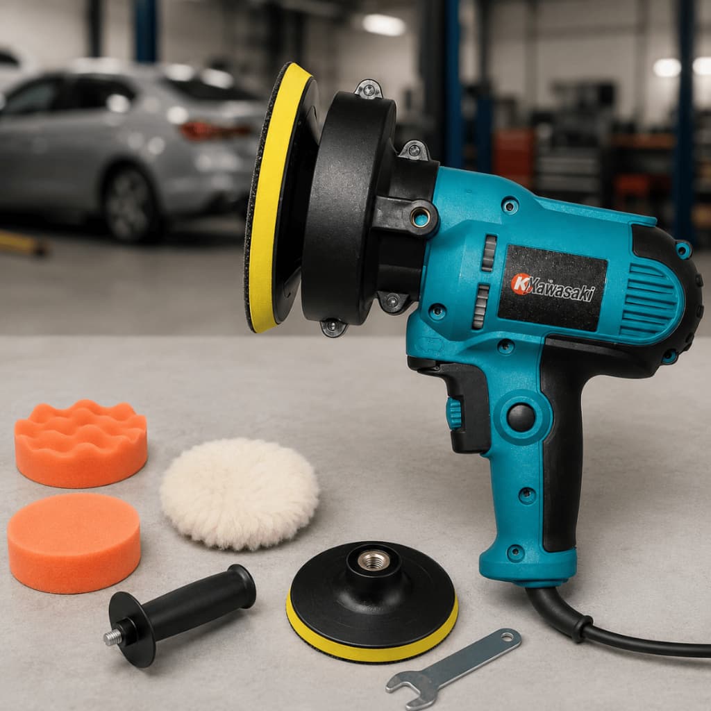 Polidor Politriz Nakasaki Angular Automotiva Lixadeira 850W Elétrica Profissional 125mm Compacta