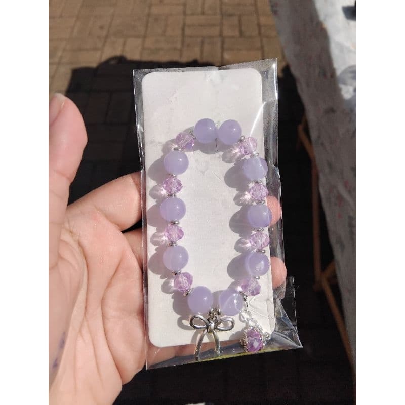 Pulseiras com pingentes aestethic moda coreana brilhantes