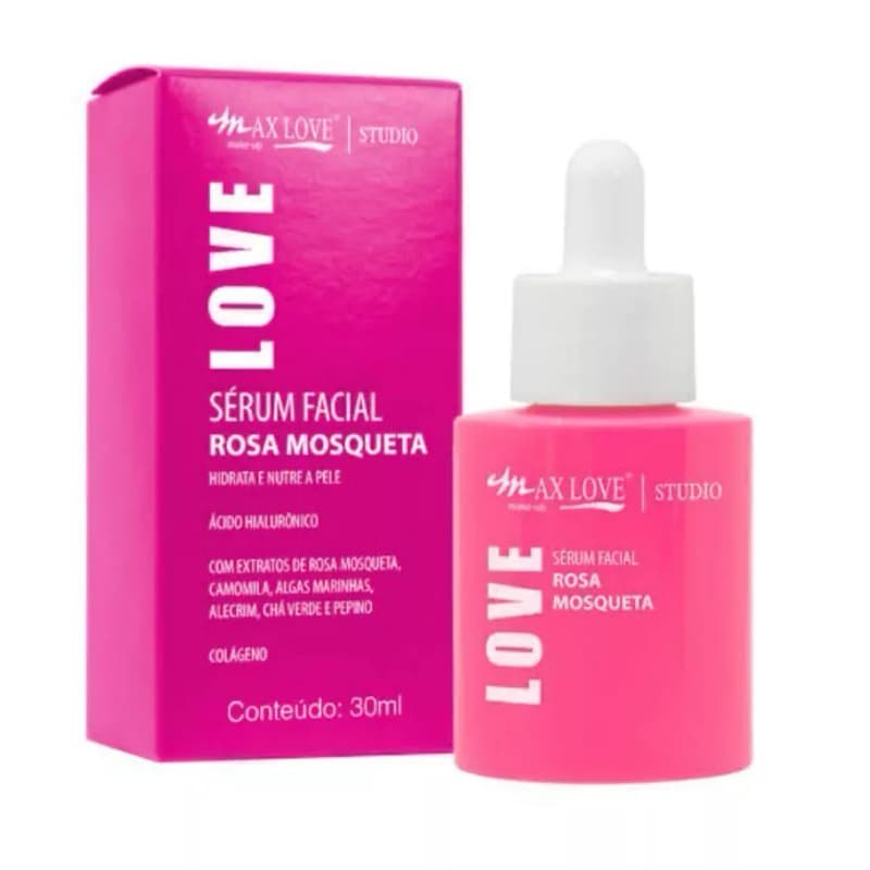 Sérum Facial Rosa Mosqueta Max Love Studio – Nutrição e Regeneração para Sua Pele