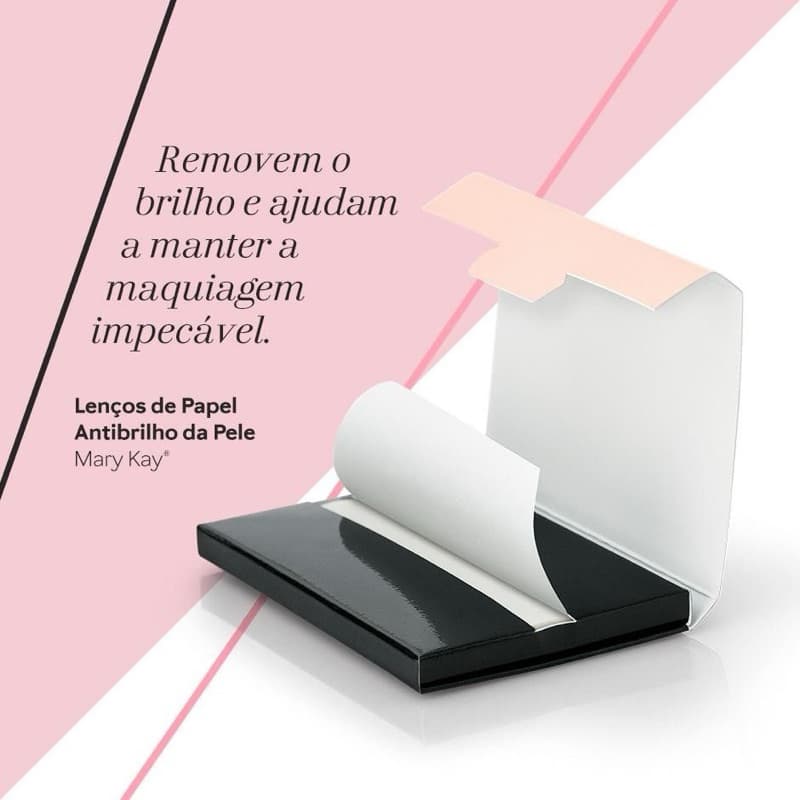 Lenços de Papel Antibrilho Mary Kay – Controle Instantâneo da Oleosidade