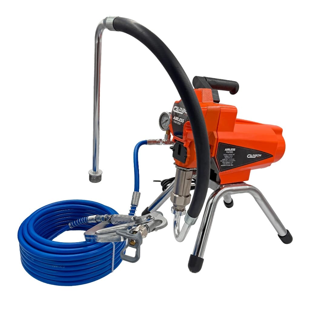 Máquina de Pintura Airless 220V 1300W 1,7HP FAK120A Pinturas Industriais Paredes Tetos Carbon Fak